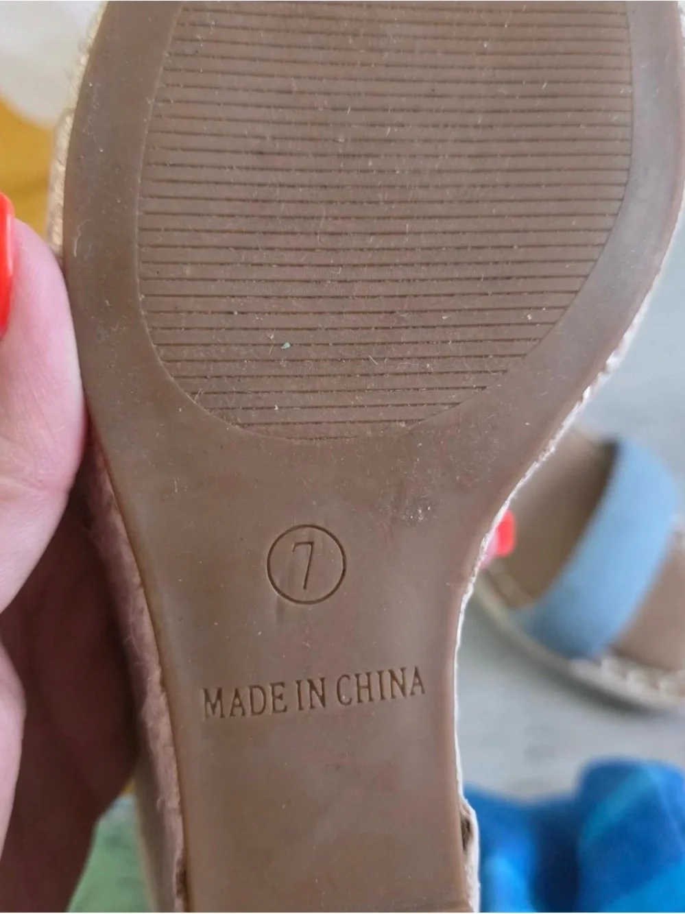 Steve Madden Light Blue Denim Espadrille Wedge Sandals